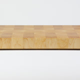 Classic Hard Maple cutting board with golden hues, this is the rear view.